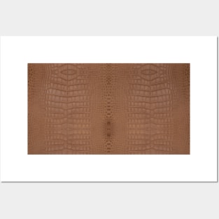 Brown Alligator Skin Posters and Art